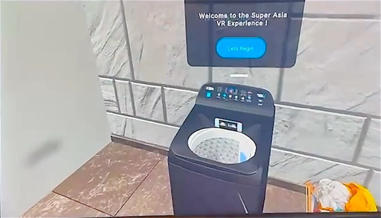 Interactive VR Product website home page