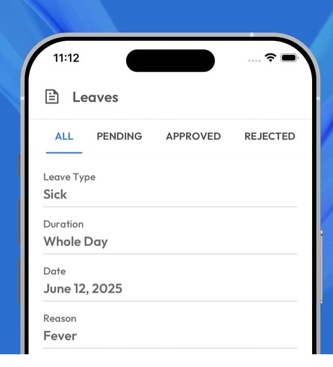 EMS: Leave requests in the employee app