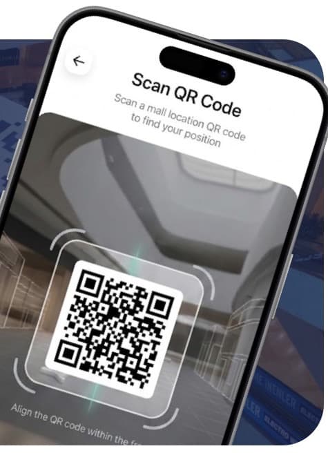 Wayfinder: Scan a QR code to set your starting point