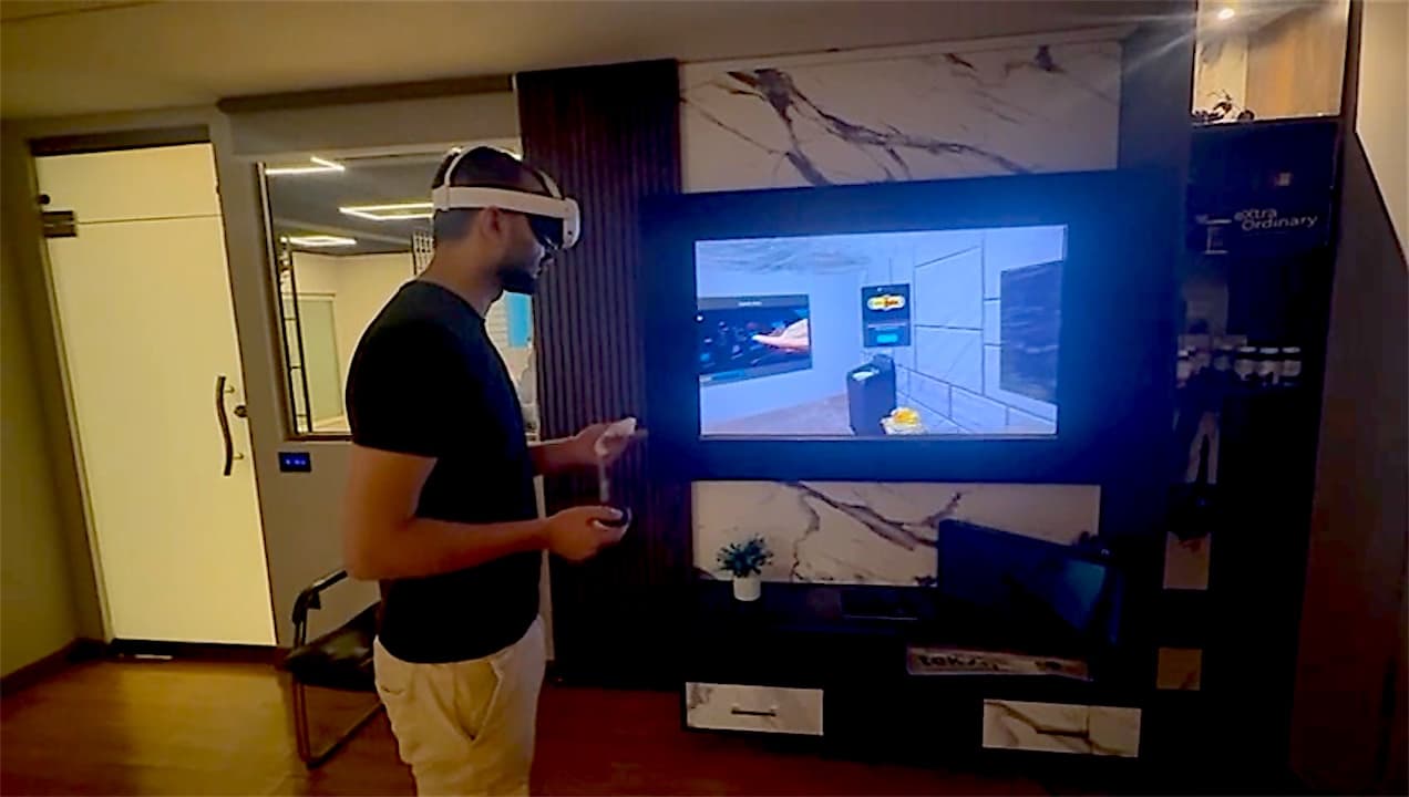 Interactive VR Product: Trying the Super Asia VR experience on Meta Quest 3